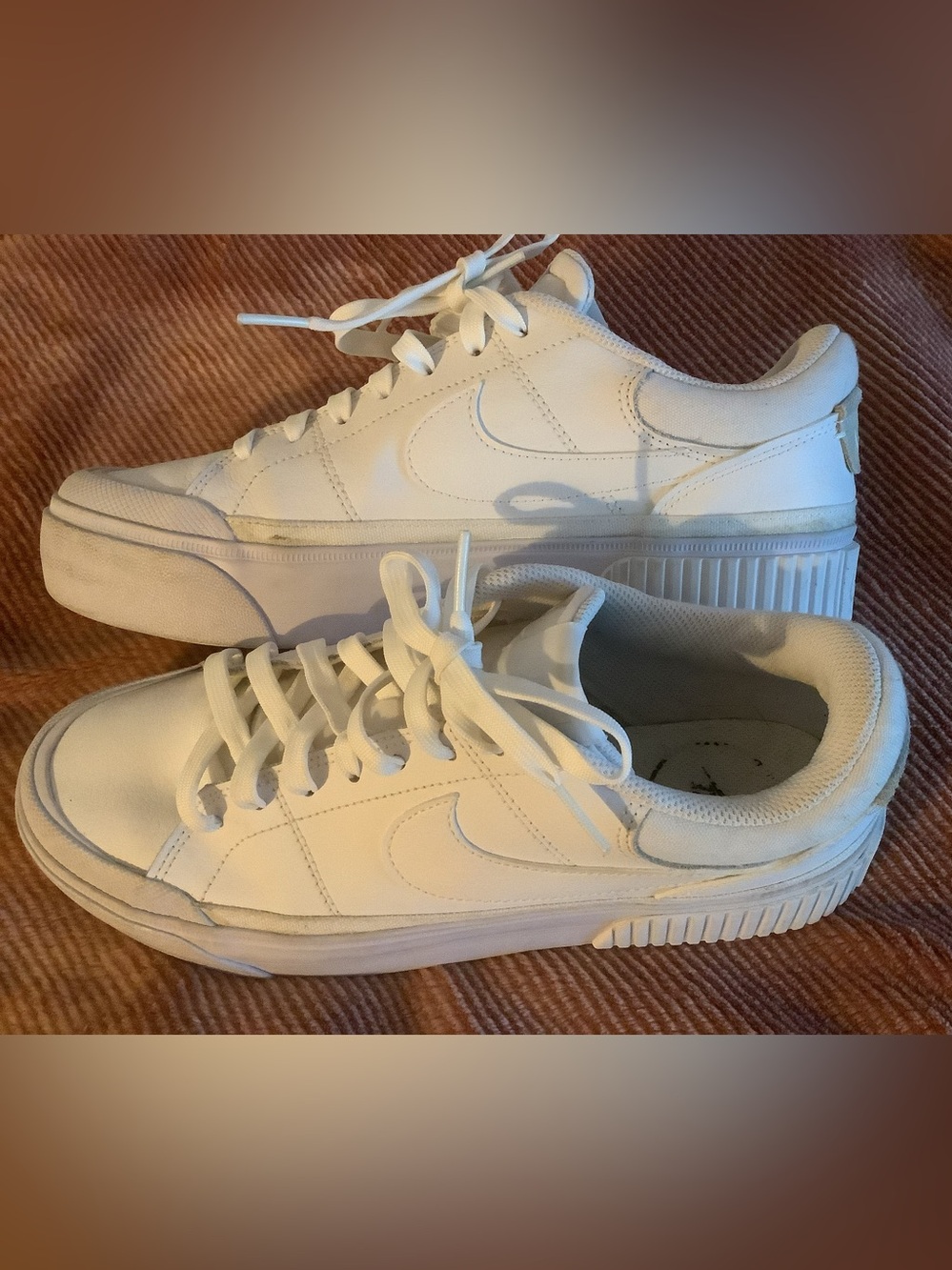 Nike White Women's Platform Sneakers